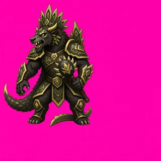 original adult beast enemy, facing west