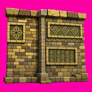 wall inner corner, weathered