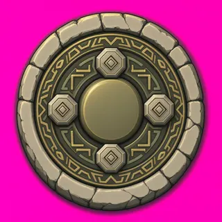 unlabelled button, normal state