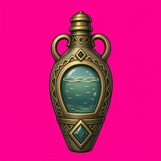 water flask, ornate design