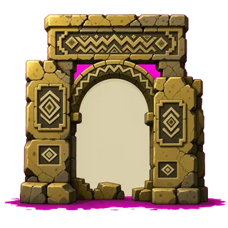 damaged archway