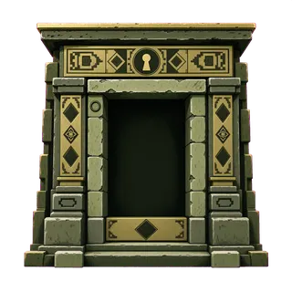 door frame, intact
