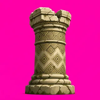 weathered broken pillar