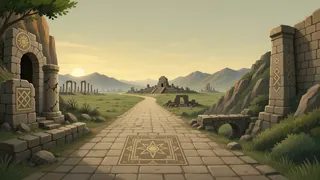 winding wilderness path at daybreak