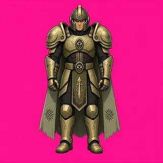 original adult armored enemy, facing south