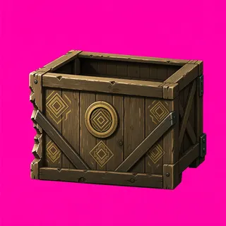 damaged wooden crate