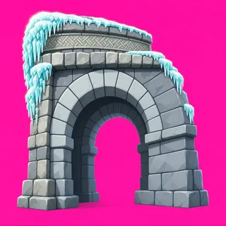frosted archway
