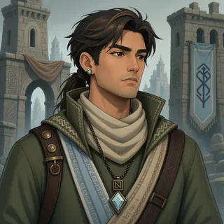 original adult explorer, calm expression