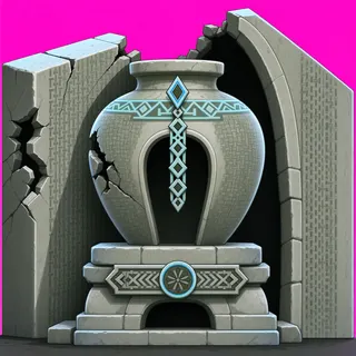 damaged relic pedestal