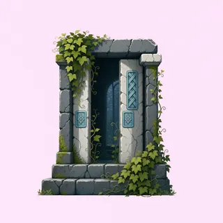 overgrown gate