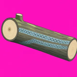 clean fallen log