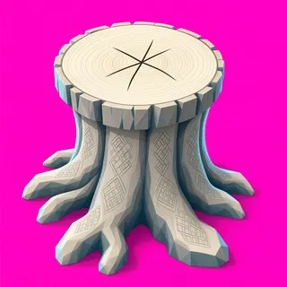 clean tree stump