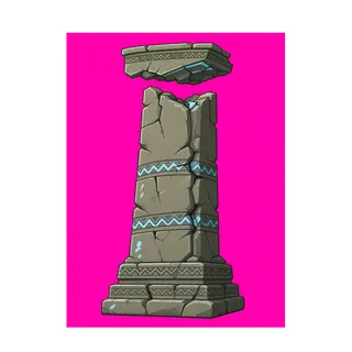 damaged broken pillar
