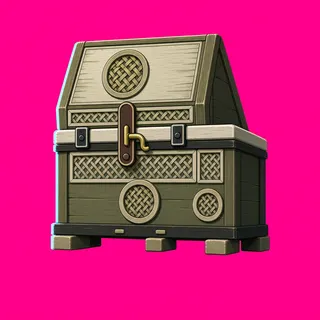 weathered storage chest
