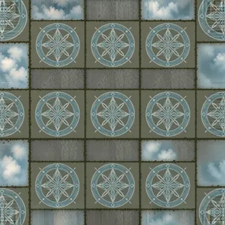 frosted dusty tiled floor