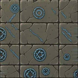 dust-covered rough stone floor