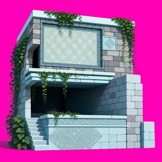 cliff corner, overgrown