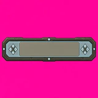 empty status bar frame, disabled-muted state