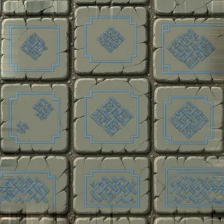 dust-covered worn paving