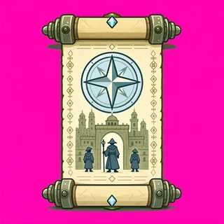 quest scroll, ornate design