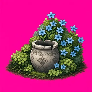 overgrown low bush