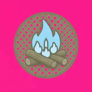 campfire, plain design