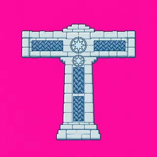 wall T junction, intact