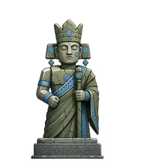 weathered statue