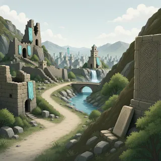 winding wilderness path at daylight