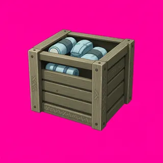 clean wooden crate
