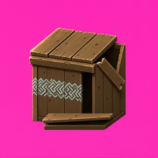 damaged wooden crate