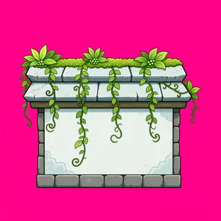 roof edge, overgrown