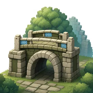 weathered small bridge