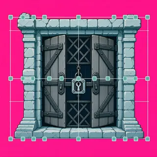 door locked, damaged