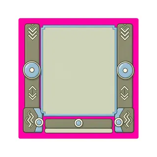 empty dialogue frame, pressed state