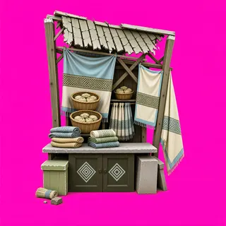 damaged market stall