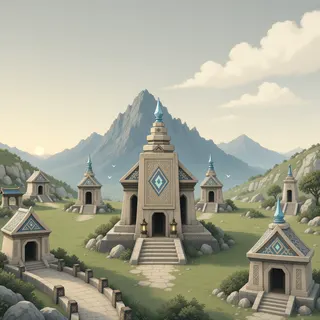 hidden shrine at daybreak