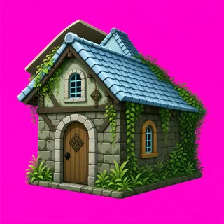 overgrown small dwelling