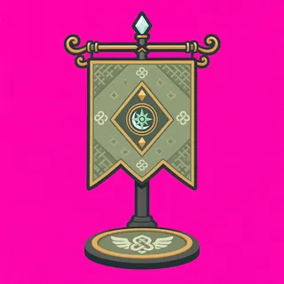 checkpoint flag, ornate design