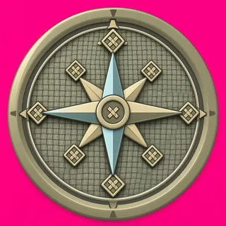 compass, rare accent design