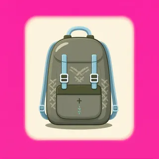 backpack, plain design