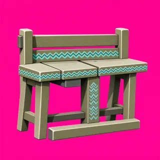 weathered bench