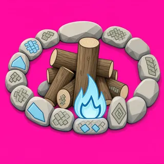 clean campfire ring