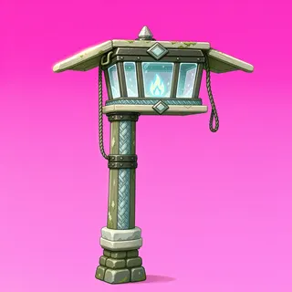 frosted lantern post