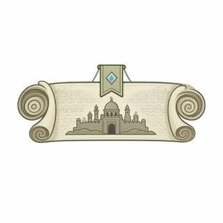 quest scroll, plain design