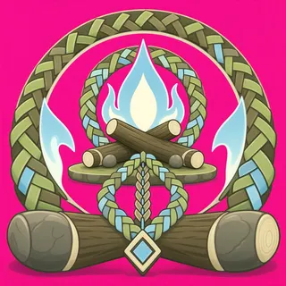 campfire, rare accent design