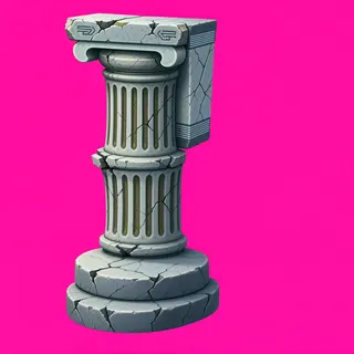 weathered broken pillar