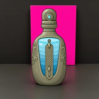 water flask, ornate design