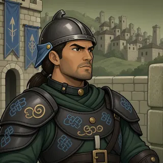 original adult guard, determined expression