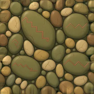 clean river pebbles